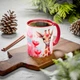 Керамическая чашка с дизайном "Жираф" Красный - изображение 6