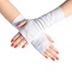 Мітенки рукавички без пальців імітація латексу Honey Fashion Accessories XS/S/М білий (7-32) - зображення 2