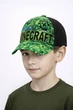 Дитяча кепка із сіткою Кріпер Майнкрафт (Minecraft) 52-55 см Зелений - зображення 1