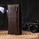 Кошелек для женщин из натуральной фактурной кожи CANPELLINI 21607 Коричневый - изображение 7