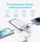 Портативный повербанк Anker 20000 mAh 45W с 2 встроенными кабелями USB-C, быстрая зарядка PD и LED дисплей, Power Bank для телефона, планшета, ноутбука - изображение 4