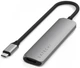 Адаптер Satechi 4-in-1 USB-C Slim Multiport Adapter 4K Space Grey - изображение 1