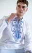 Вишиванка чоловіча vishivano4ka 3176-3 52 біла - изображение 2