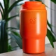 Термочашка для кофе нержавеющая сталь с крышкой 360 мл 63mugs оранжевая - изображение 4