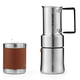 Кофеварка гейзерная 100 мл. MHW-3Bomber Double Valve Moka Pot Blue - изображение 1