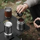 Кофеварка гейзерная 100 мл. MHW-3Bomber Double Valve Moka Pot Blue - изображение 6