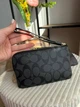 Гаманець чорний сірий Signature Canvas натуральна шкіра + подарункове пакування - изображение 6