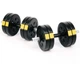 Набор гантелей разборных Besport PowerPro 2х11 кг 22 кг ABS диски Гриф 30 мм 45 см 5 лет гарантии - изображение 2