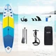 Надувна SUP дошка 300 см 2+1 сімейний комплект з аксесуарами, синій - изображение 3