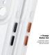 Чехол для смартфона ArmorStandart Unit-C MagCase для Apple iPhone 17 Pro Max Matte Clear + Orange Button Set (ARM90590) - изображение 5