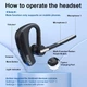 Бездротова гарнітура Callez Bluetooth з двома мікрофонами та шумозаглушенням - зображення 2
