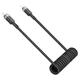 Кабель спіральний пружина Type-C на Type-C ACEFAST C14-03 spring charging data cable (1.2m, 60W, 3A, 480 Mbps). Black - зображення 3