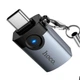 Перехідник Type-C to USB 3.0 HOCO UA46C Victory з LED-індикатором (OTG, 5 Гбіт/с). Grey - зображення 6
