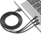 Кабель XO NB173 3 IN 1 USB cable 1.2 м Black (XO-NB173) - изображение 2