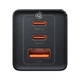 Сетевое зарядное устройство Baseus GaN5 Pro FC 65W 2xUSB-C | USB-A with USB-C to USB-C Cable Black (CCGP120201) - изображение 4