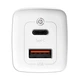 Сетевое зарядное устройство Baseus GaN2 Lite QC 65W USB-C | USB-A White (CCGAN2L-B02) - изображение 4