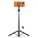 Универсальный штатив Tech-Protect L10S Bluetooth Selfie Stick Tripod Black/Orange with MagSafe (5906302352807) - изображение 3