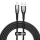 Кабель Baseus Glimmer Series Fast Charge USB-A to Lightning 2m Black (CADH000301) - зображення 1