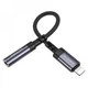 Перехідник BOROFONE BV24 Graceful digital audio converter cable iP to 3.5mm Metal Grey (6941991120398) (21046) - изображение 5