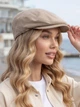 Жіночий кепі, кепка No Brand хуліганка Hector Denim джинсова бежева - зображення 4