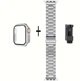 Бампер і металевий ремінець для Apple Watch на всі серії Срібло - зображення 2