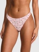 Жіночі трусики Victoria's Secret (2859978494956) Logo Cotton Shine High-Leg Thong XXL рожеві - зображення 1