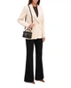 Сумка кожаная с логотипом Saint Laurent GABY 7667311EL07 Черный - изображение 4