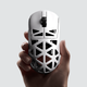 Бездротова ігрова мишка MCHOSE A7X Ultra Magnesium Alloy / PAW 3950 TI / 42 000 DPI / Tri-mode / White / Білий - зображення 2