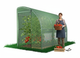 Полуарочная теплица 4×1,5×2 м 6 м² Garden Line TUN1439 садовый парник для овощей и цветов мини-теплица для дачи и огорода пленочная укрывная теплица компактная складная переносная защита от ветра дождя солнца быстрая сборка - изображение 7