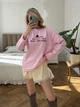 Лонгслів Жіночий Оверсайз Рожевий Однотонний З Принтом Oversize I Am Sorry Oversize (385446) - зображення 6