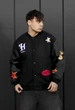 Бомбер Чоловічий Стаф Чорний Демісезонна Куртка Staff X Husll Tiger L (385402) - зображення 1