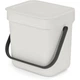 Відро для сміття Brabantia Sort&Go 3 л світло-сірий 213229 (00801191) - зображення 1