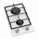Варочная поверхность на стекле Domino Minola MGG 31422 WH, белая стеклянная компактная газовая рабочая поверхность на 2 конфорки - изображение 1