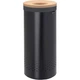 Бак для білизни з корковою кришкою Brabantia 35 л чорний матовий 120008 (00800766) - зображення 1