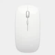 Безпровідна мишка для комп'ютера ПК та ноутбука бездротова Slim Mouse безшумна акумуляторна 2в1 Bluetooth і USB 2.4Hz плоска до ТВ без підсвітки Біла - зображення 5