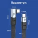 Кутовий кабель USB4 Type-C – Type-C 8K 60Hz 240W PD 40 Гбіт/с 0.2 м - зображення 5