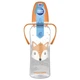 Бутылочка для кормления Canpol babies CUTE ANIMALS стандартная с ручками 250 мл оранжевая (11/845_ora) - изображение 3