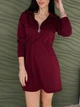 Женское спортивное платье на кулиске Fashion 50/52 марсала - изображение 2