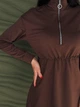 Женское спортивное платье на кулиске Fashion 42/44 шоколадный - изображение 3