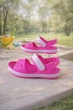 Босоножки для девочек Crocs Bayaband Sandal kids Electric pink J2 33-34 арт.205400-4QQ - изображение 1