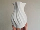 Закрученная Цветочная Ваза Blossom Vase Белый 18 См 3Д Печать - изображение 1