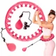 Массажный обруч для похудения HULA HOOP HL8767 Хула Хуп с грузом для фитнеса Розовый - изображение 1