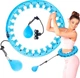 Массажный обруч для похудения HULA HOOP HL8767 Хула Хуп с грузом для фитнеса Синий - изображение 1