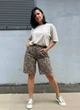 Шорты женские джинсовые X Denim 2082 Mom бермуды леопардовые 36 коричневые - изображение 2
