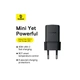 Зарядное устройство Baseus Palm Fast Charger 1C 30W + Cable 1.0m Type-C 60W black (P10111605113-01) - изображение 7