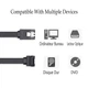 Кабель SATA 3.0 7pin 6,0 Гбіт/с 26 AWG прямий + кутовий конектор із засувками, 0.4м, Black - зображення 4