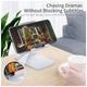 Подставка для планшета и телефона Knight Foldable Desk Mobile Phone Holder Stand (Alloy) White Essager (EZJZM-QS02) - изображение 7