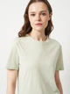 Футболка хлопковая женская ONLY 15371907 S Green Lily (5715870299564) - изображение 4