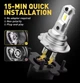 Автолампи LED Auxito H7 з Canbus 2 шт - изображение 4