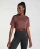 Спортивна майка для фітнесу жіноча Gymshark 194829 S Бордо (2200005144848) - зображення 1